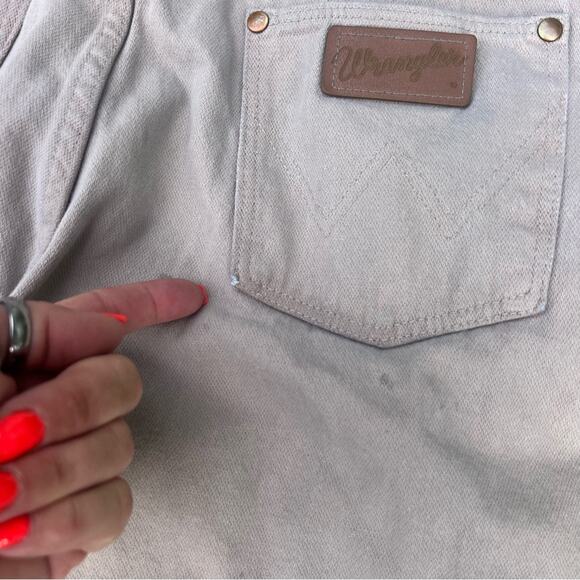 Vintage 90s Wrangler 13MWZTN Tan original fit cowboy cut jeans 32x29 - Picture 7 of 9